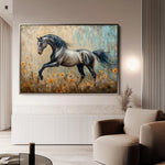 Horses 198 Canvas Art 90 x 60 cm / Stretched on hidden frame