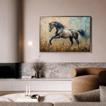 Horses 198 Canvas Art 90 x 60 cm / Stretched on hidden frame