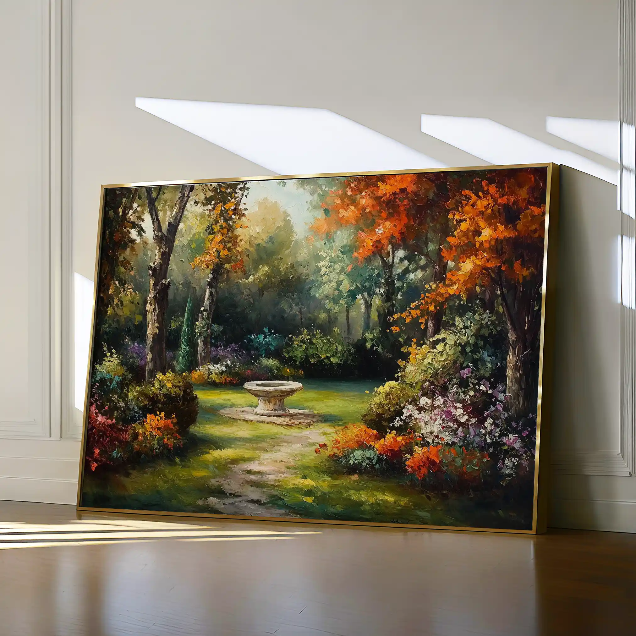 Landscape 198 Canvas Art 90 x 60 cm / Stretched on hidden frame