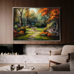 Landscape 198 Canvas Art 90 x 60 cm / Stretched on hidden frame