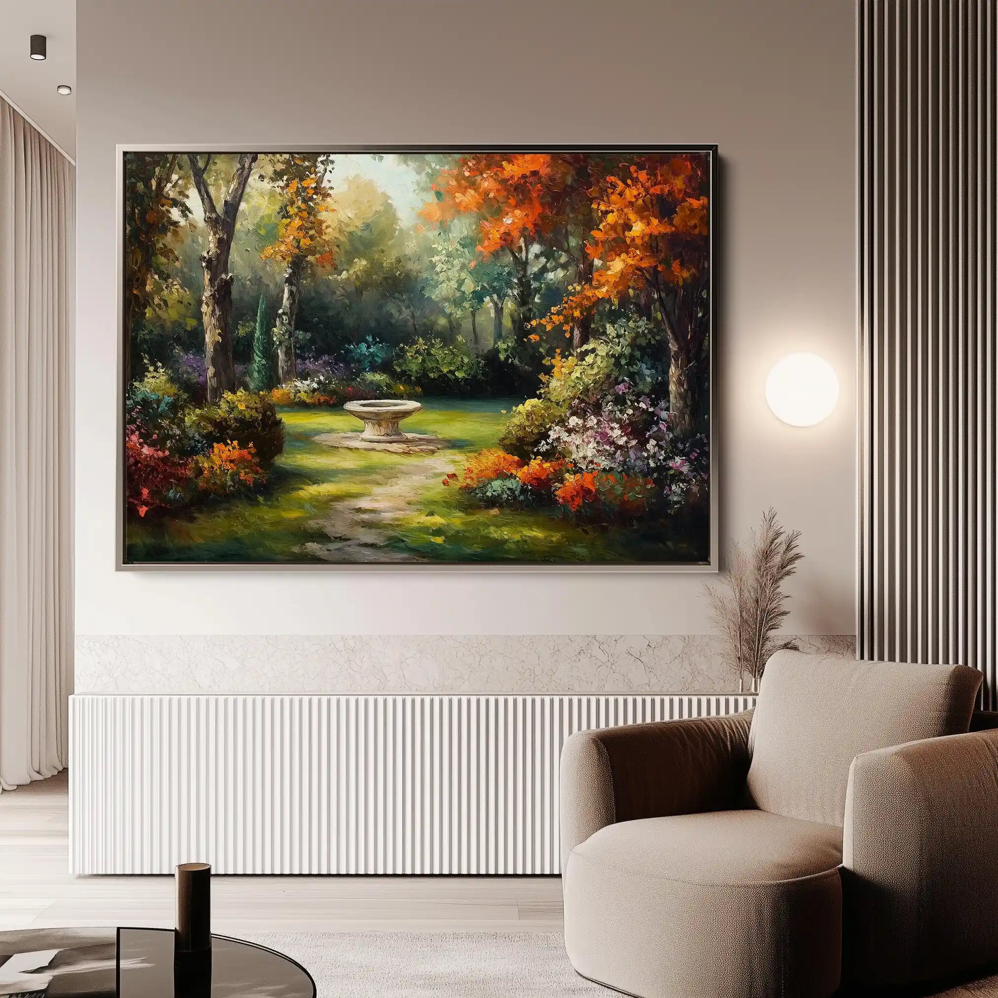 Landscape 198 Canvas Art 90 x 60 cm / Stretched on hidden frame