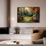 Landscape 198 Canvas Art 90 x 60 cm / Stretched on hidden frame