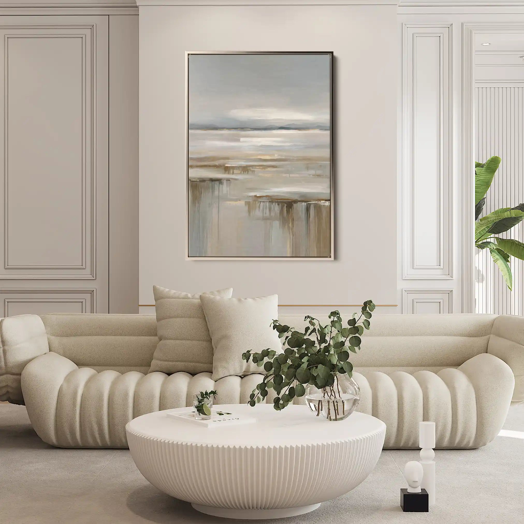 Abstract 1980 Canvas Art 60 x 40 cm / Stretched on hidden frame