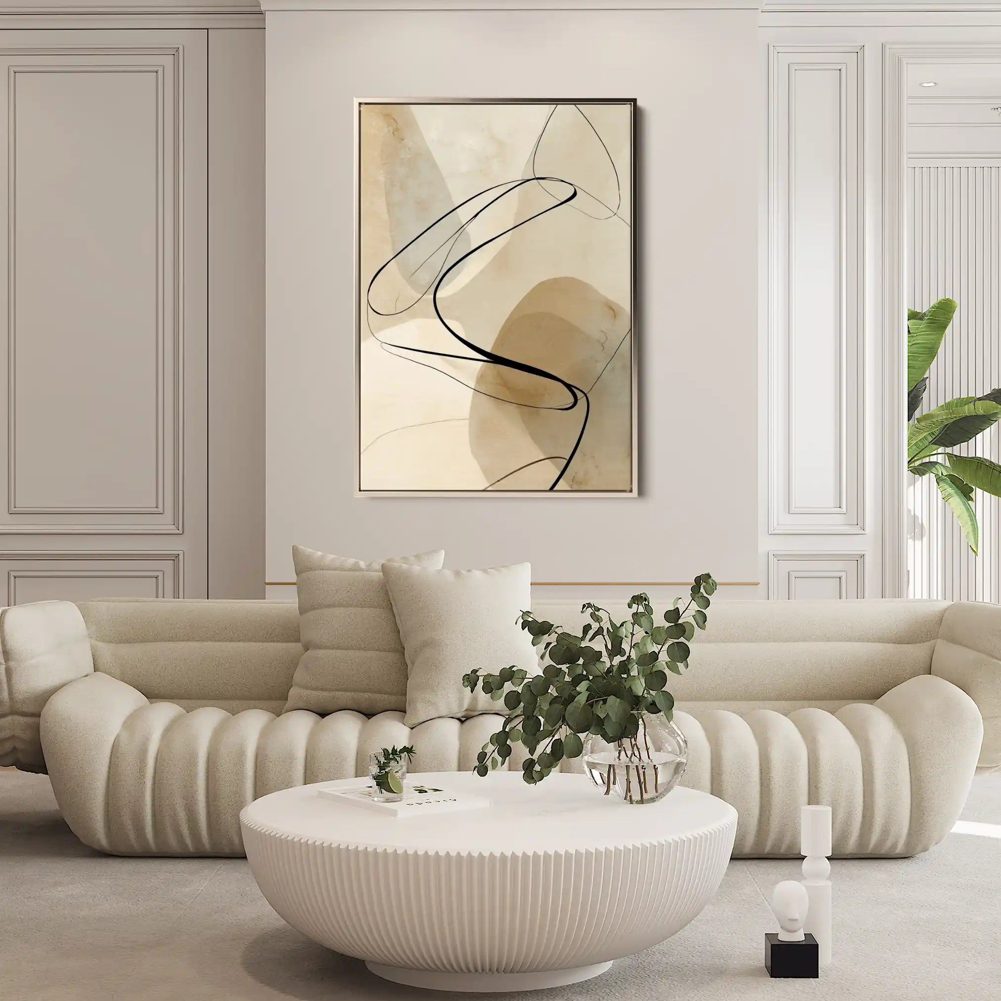 Abstract 1985 Canvas Art 60 x 40 cm / Stretched on hidden frame