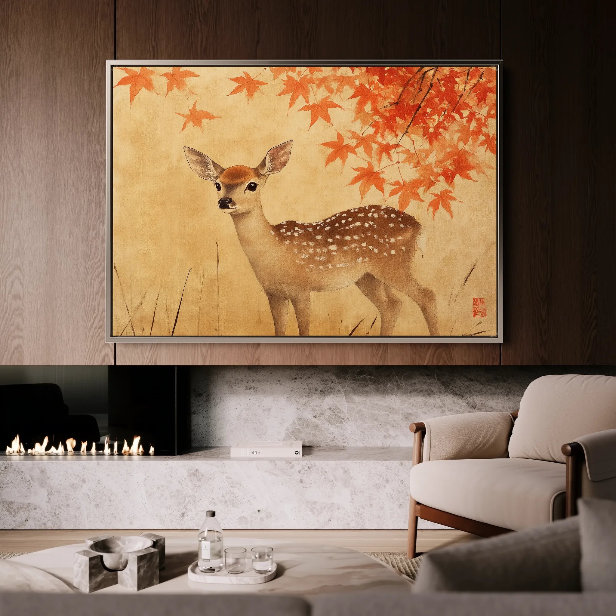 Animals Canvas Wall Art WAD199-AN 90 x 60 cm / Stretched on hidden frame