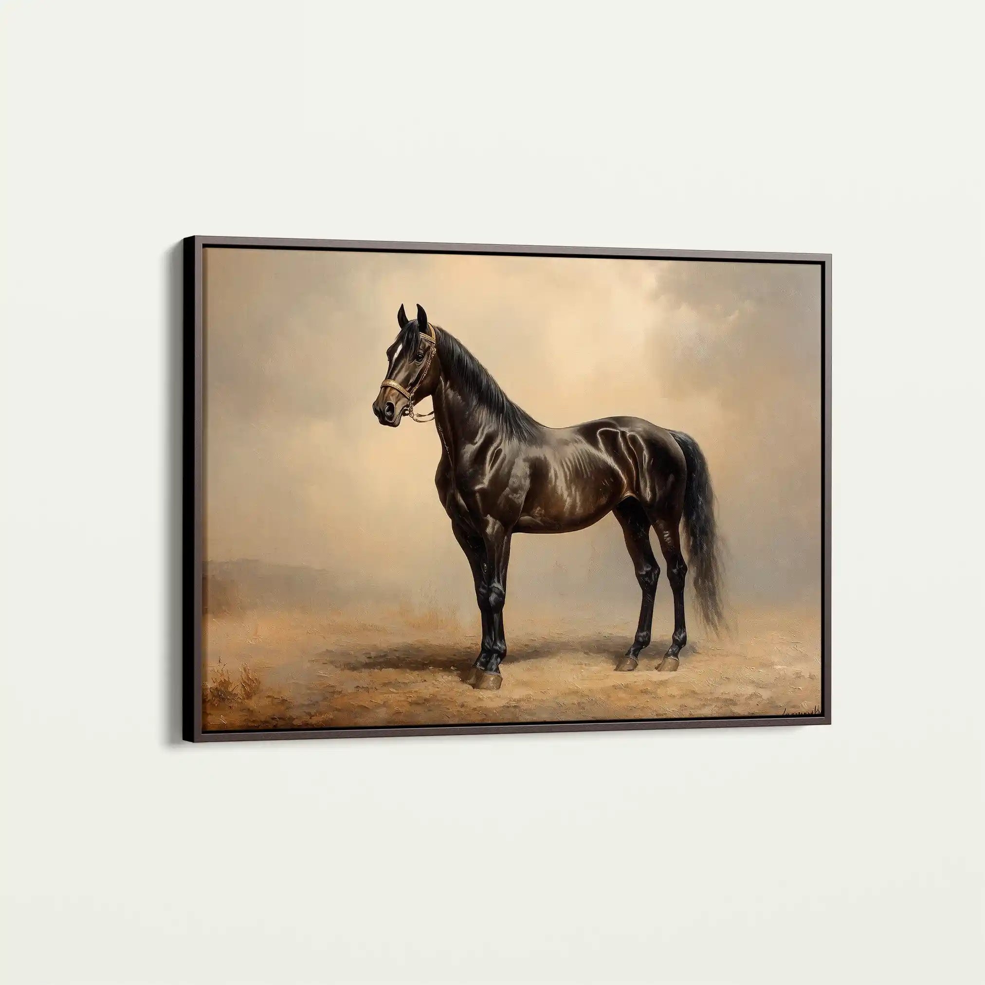 Horses 199 Canvas Art 90 x 60 cm / Stretched on hidden frame