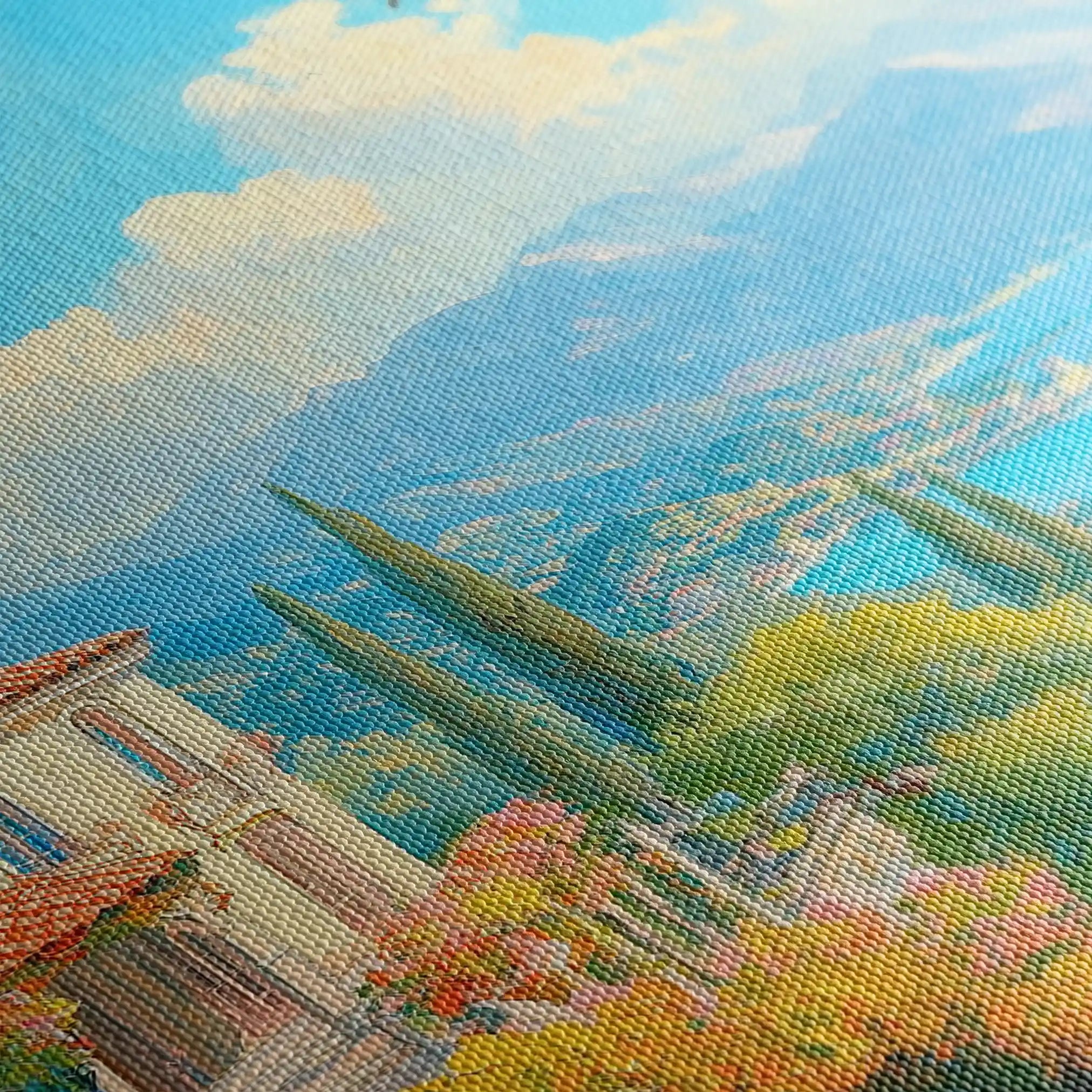 Landscape 199 Canvas Art 90 x 60 cm / Stretched on hidden frame