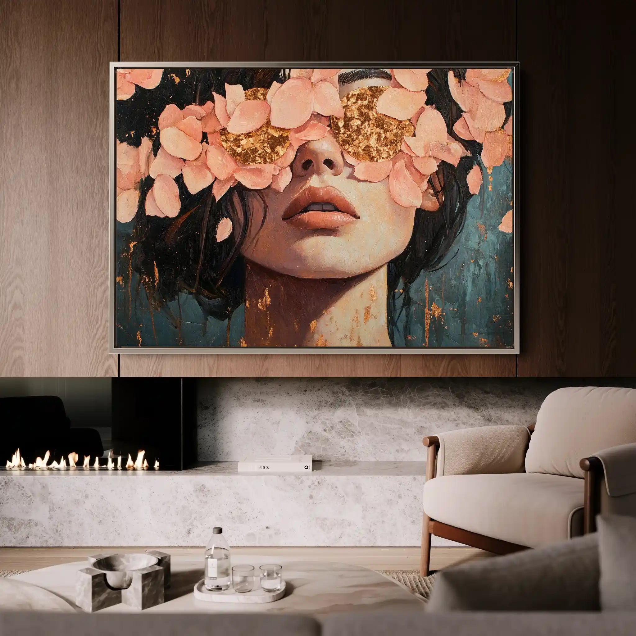 Portrait 199 Canvas Art 90 x 60 cm / Stretched on hidden frame