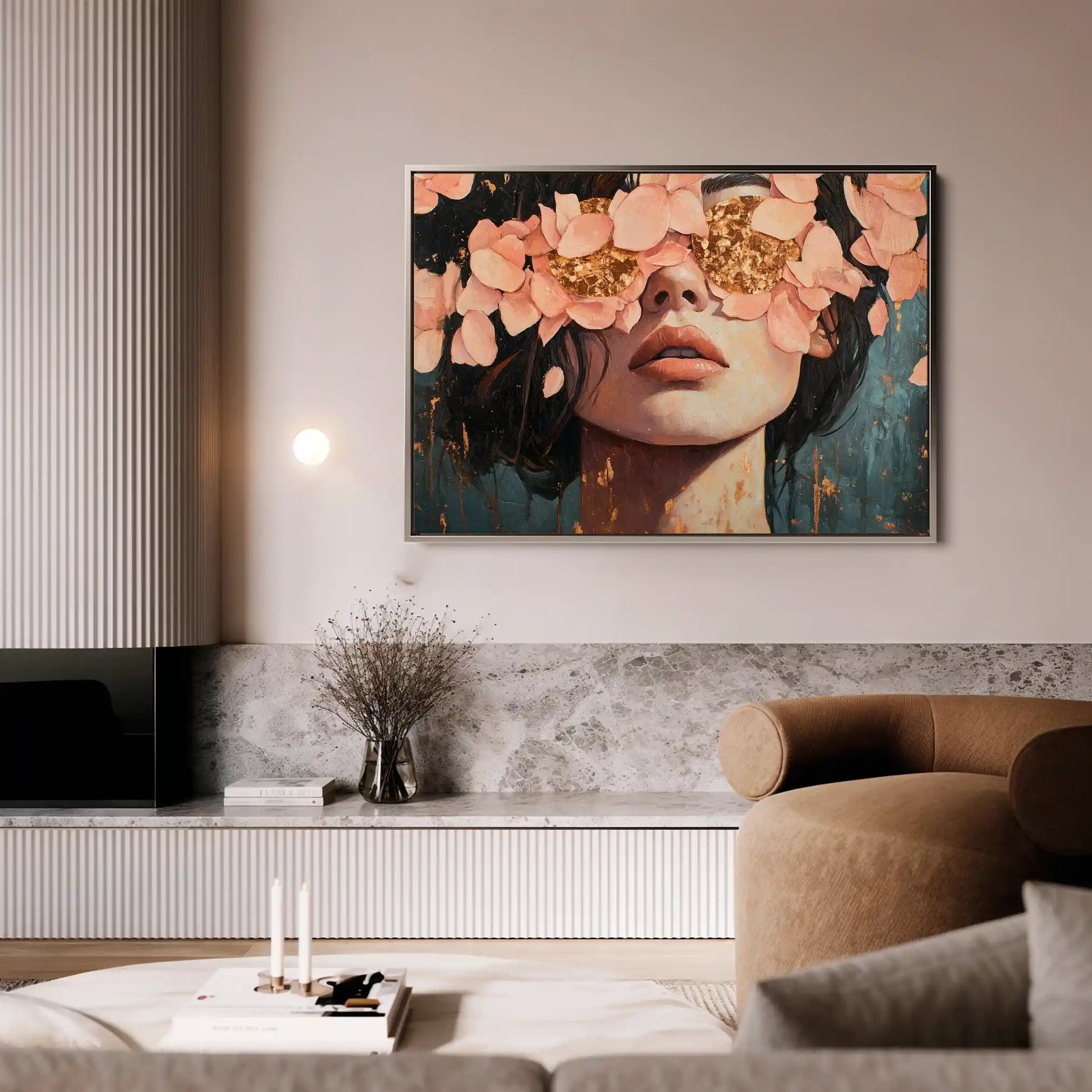 Portrait 199 Canvas Art 90 x 60 cm / Stretched on hidden frame