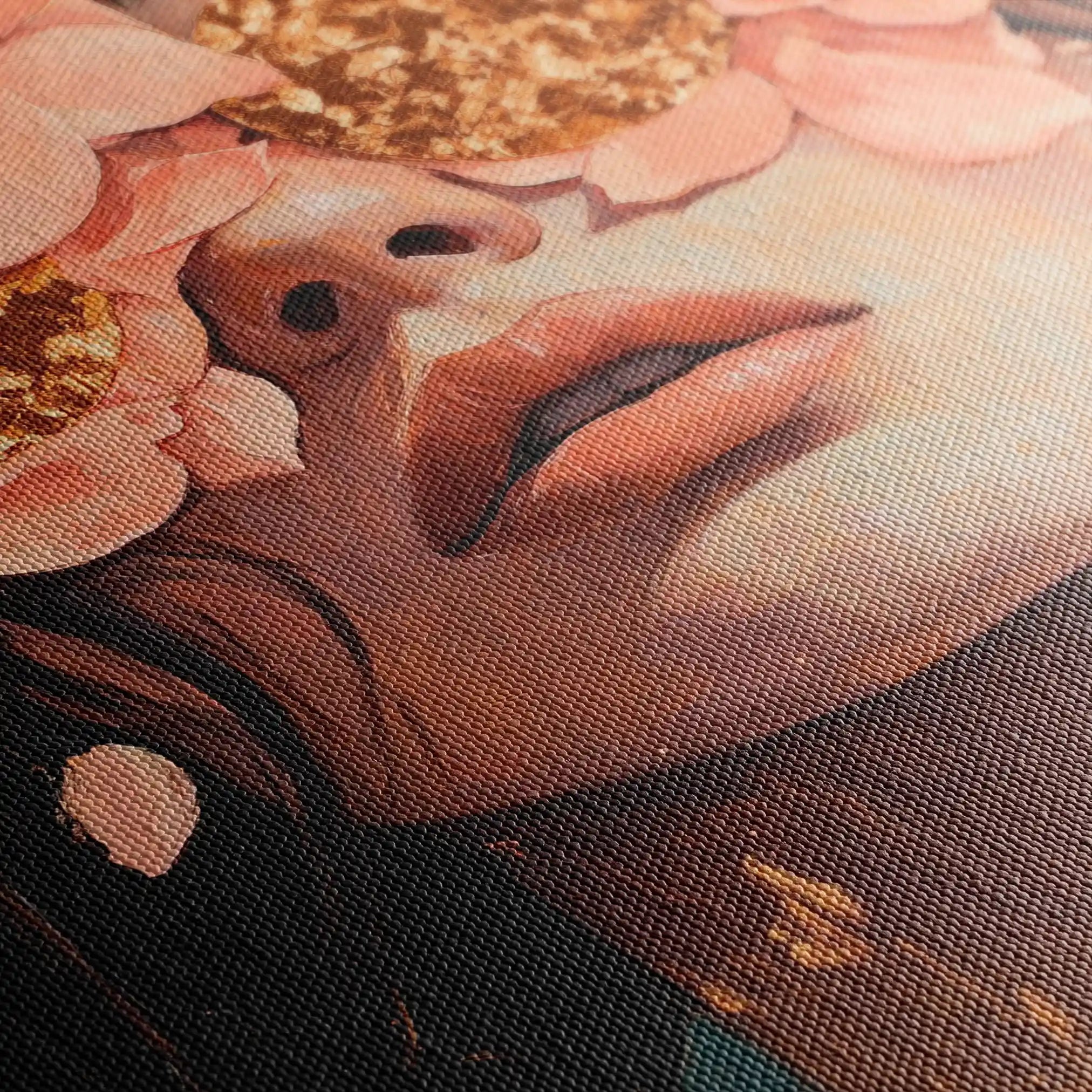 Portrait 199 Canvas Art 90 x 60 cm / Stretched on hidden frame