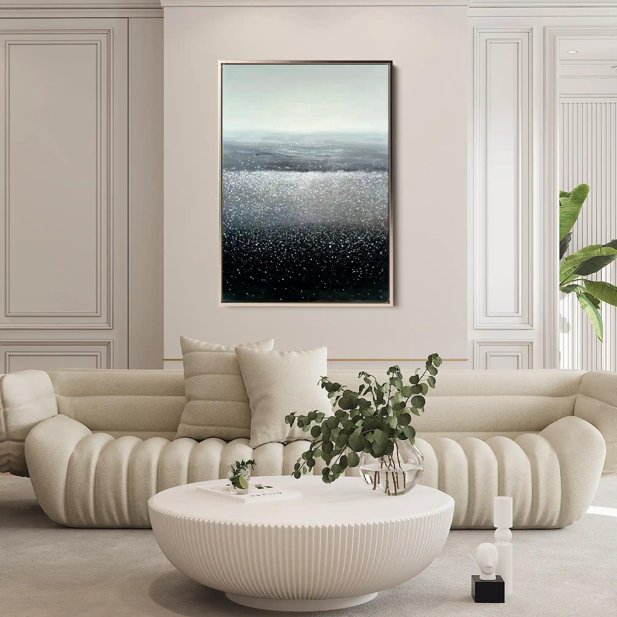 Abstract 1990 Canvas Art 60 x 40 cm / Stretched on hidden frame