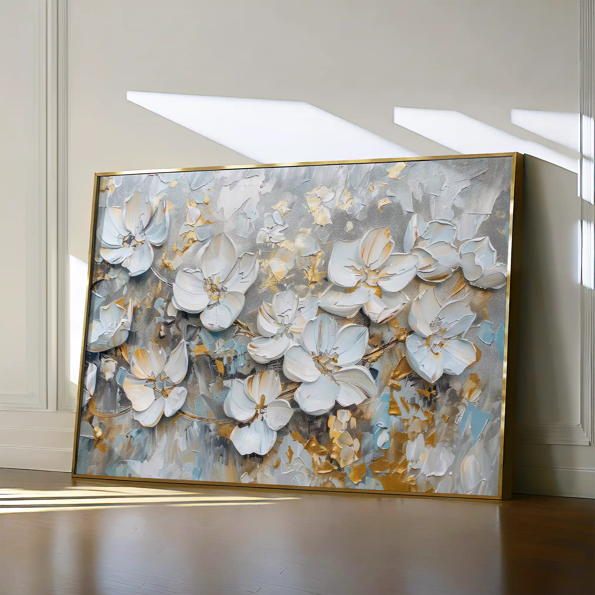 Floral Canvas Wall Art WAD201-F 90 x 60 cm / Stretched on hidden frame