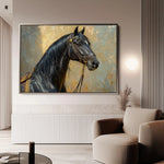 Horses 201 Canvas Art 90 x 60 cm / Stretched on hidden frame