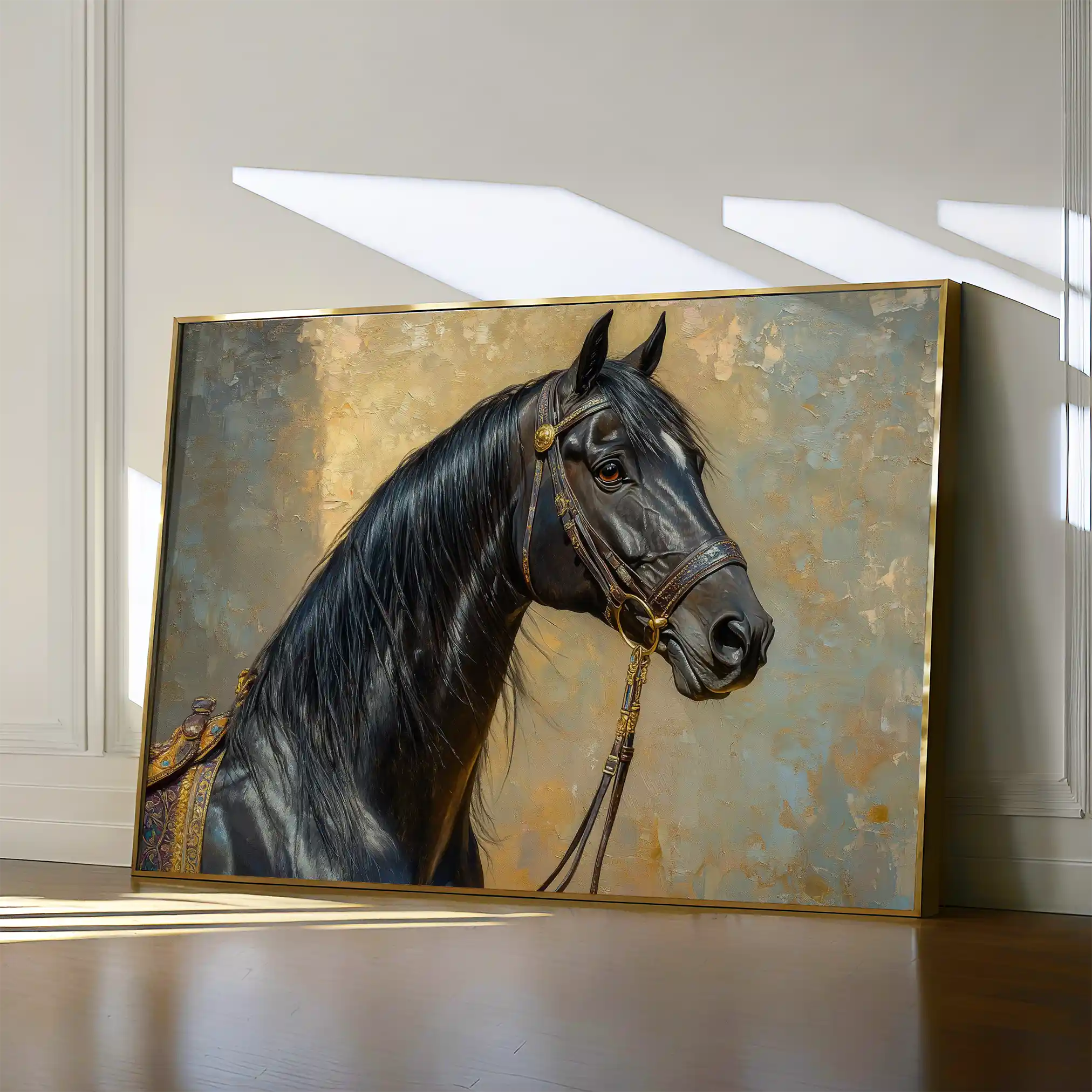 Horses 201 Canvas Art 90 x 60 cm / Stretched on hidden frame