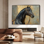 Horses 201 Canvas Art 90 x 60 cm / Stretched on hidden frame