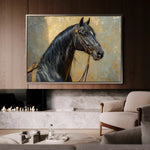 Horses 201 Canvas Art 90 x 60 cm / Stretched on hidden frame