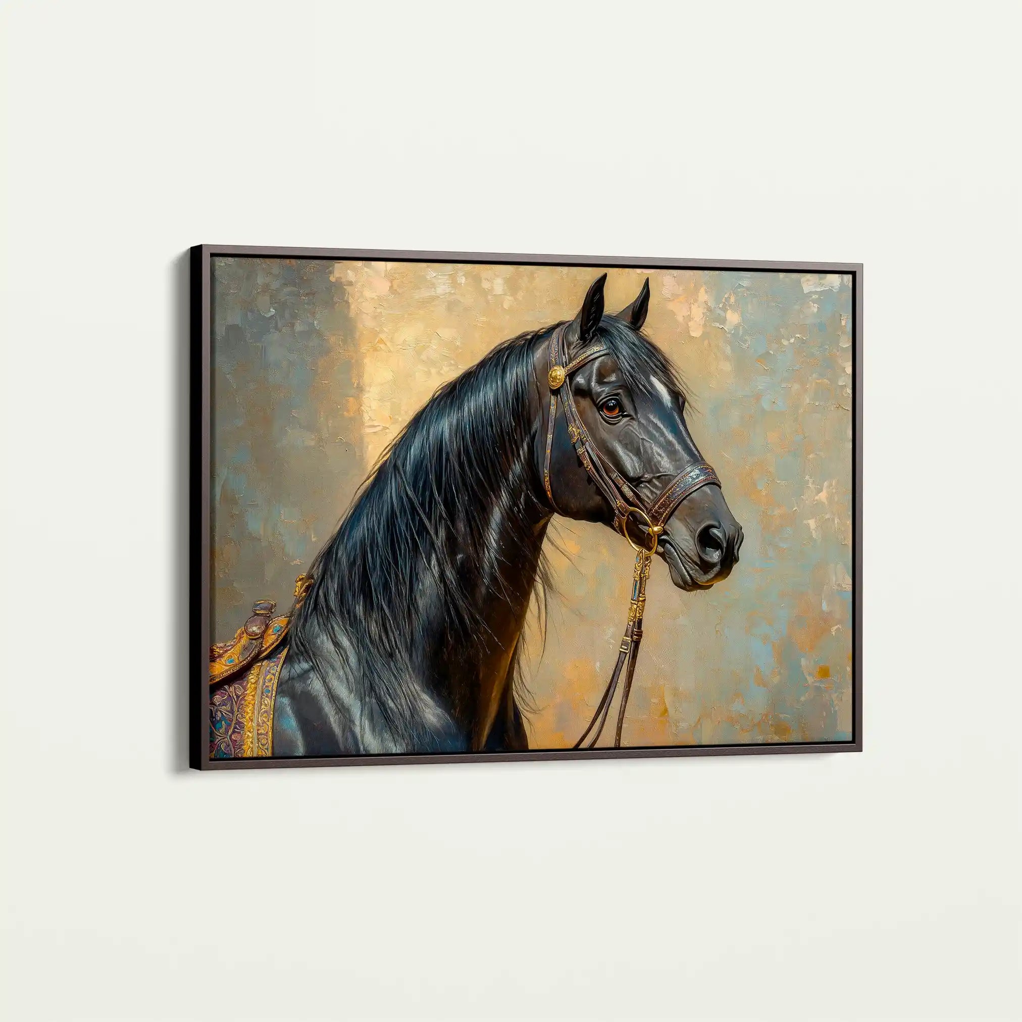 Horses 201 Canvas Art 90 x 60 cm / Stretched on hidden frame