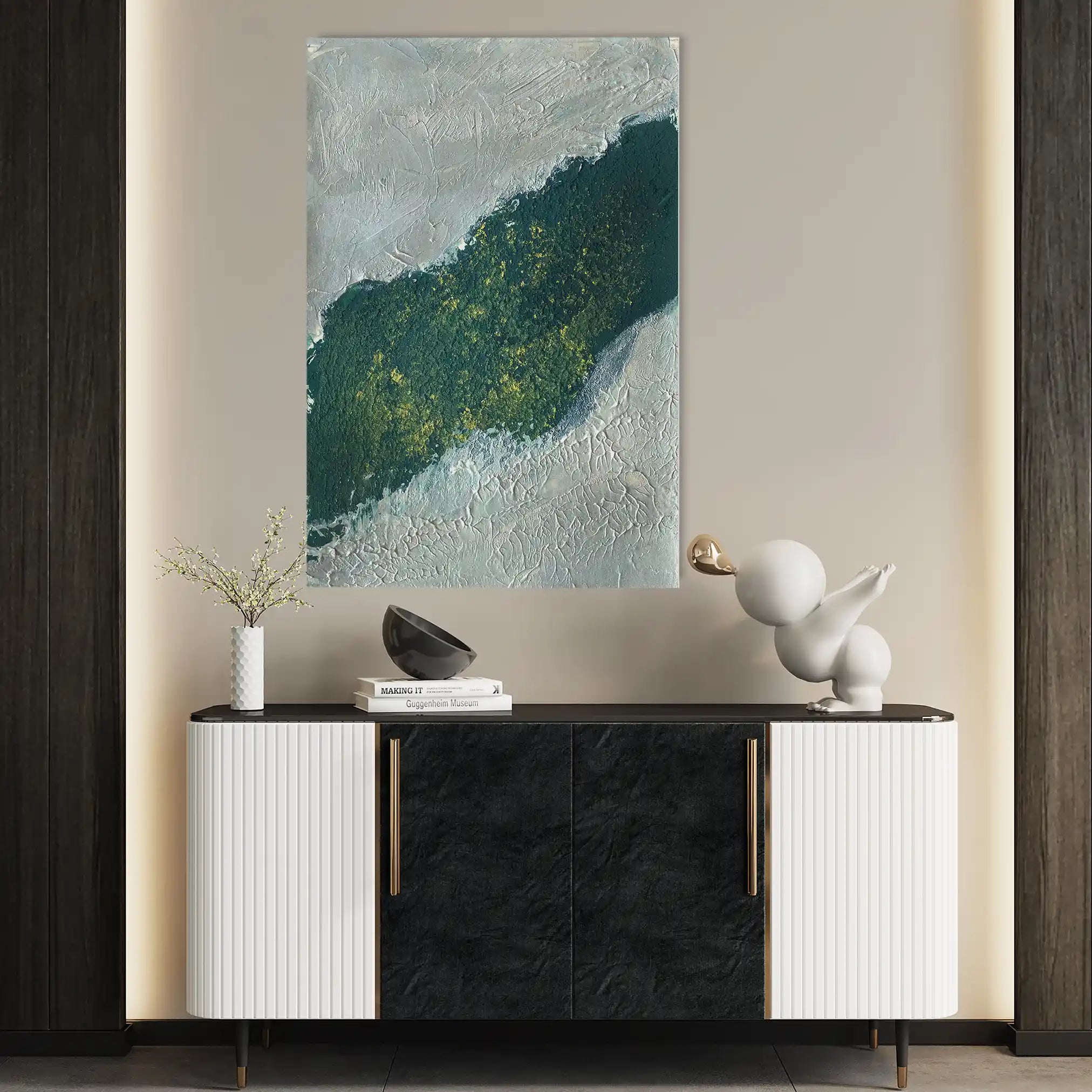 Abstract 202 Canvas Art 60 x 40 cm / Stretched on hidden frame