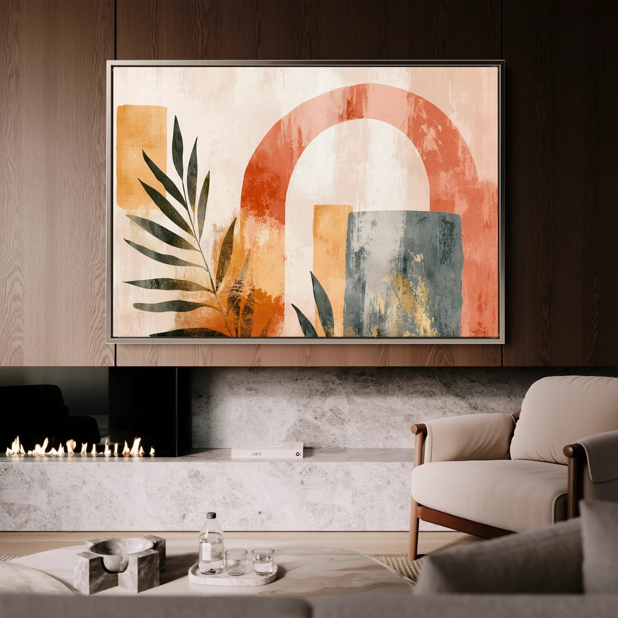 Boho Canvas Wall Art WAD202-BH 90 x 60 cm / Stretched on hidden frame