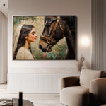 Horses 202 Canvas Art 90 x 60 cm / Stretched on hidden frame