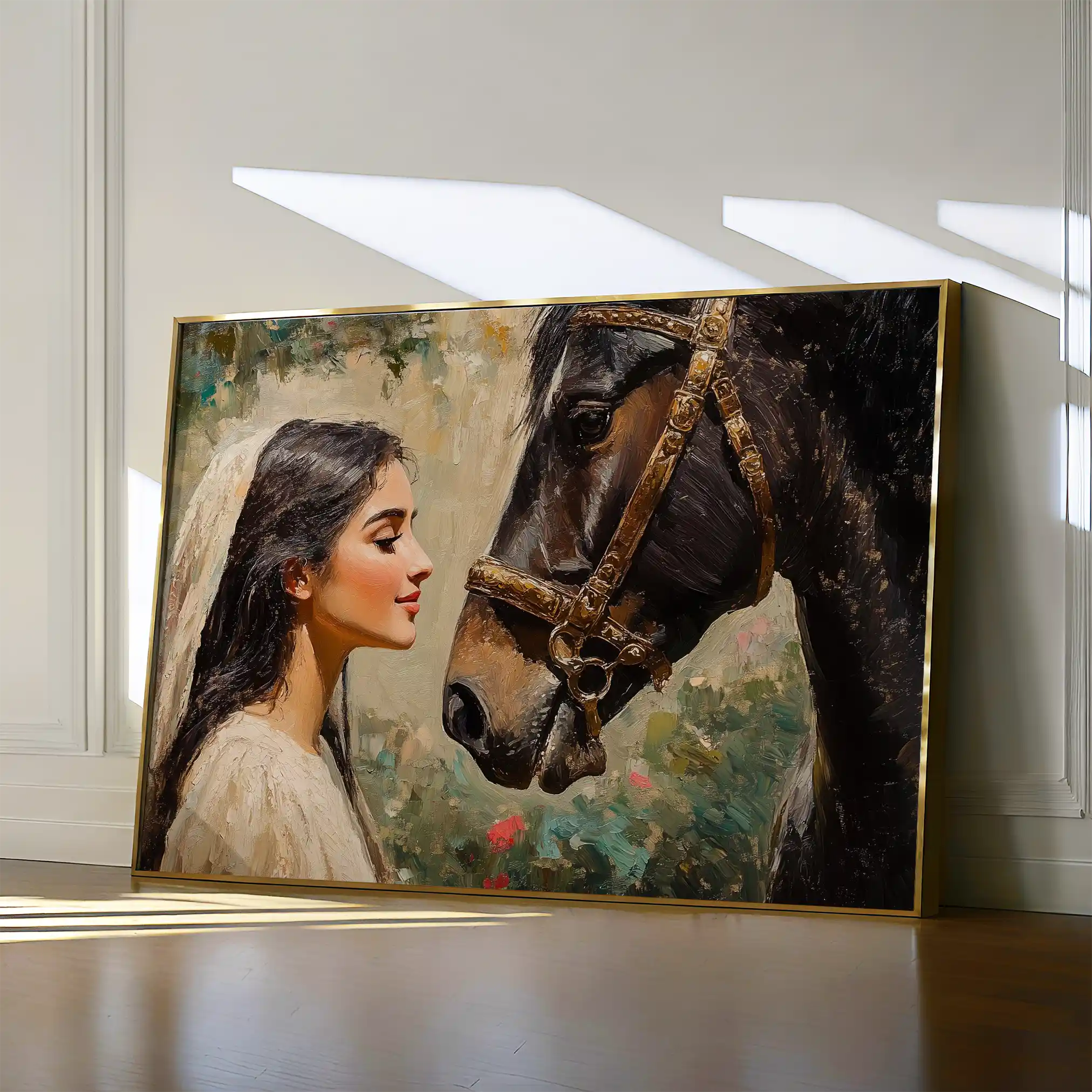 Horses 202 Canvas Art 90 x 60 cm / Stretched on hidden frame