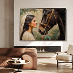 Horses 202 Canvas Art 90 x 60 cm / Stretched on hidden frame