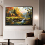 Landscape 202 Canvas Art 90 x 60 cm / Stretched on hidden frame