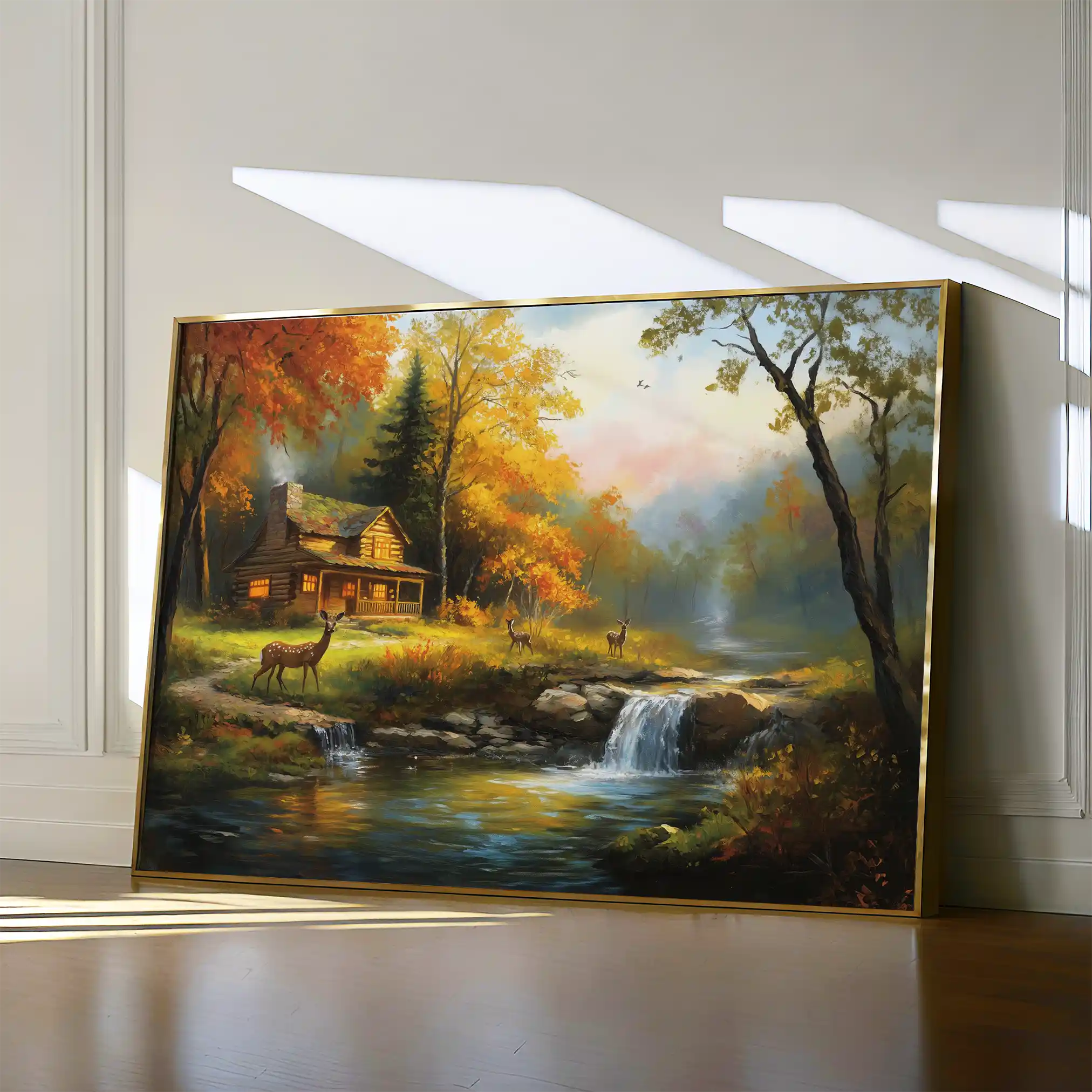 Landscape 202 Canvas Art 90 x 60 cm / Stretched on hidden frame