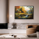 Landscape 202 Canvas Art 90 x 60 cm / Stretched on hidden frame