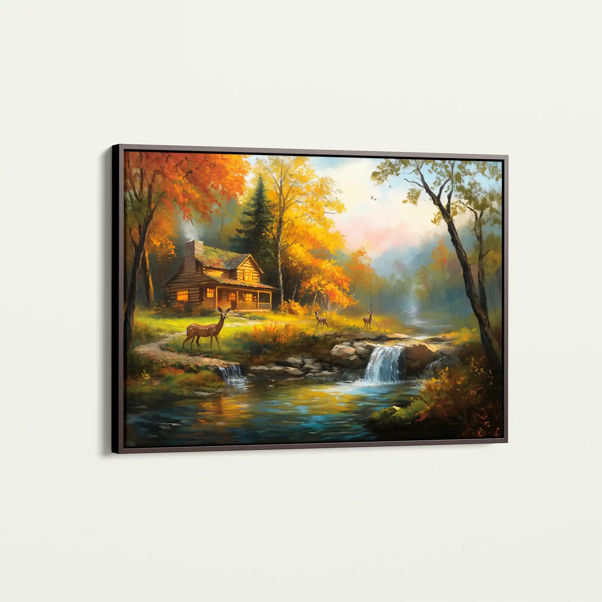 Landscape 202 Canvas Art 90 x 60 cm / Stretched on hidden frame