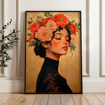 Portrait 202 Canvas Art 90 x 60 cm / Stretched on hidden frame