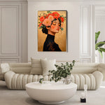 Portrait 202 Canvas Art 90 x 60 cm / Stretched on hidden frame