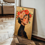 Portrait 202 Canvas Art 90 x 60 cm / Stretched on hidden frame