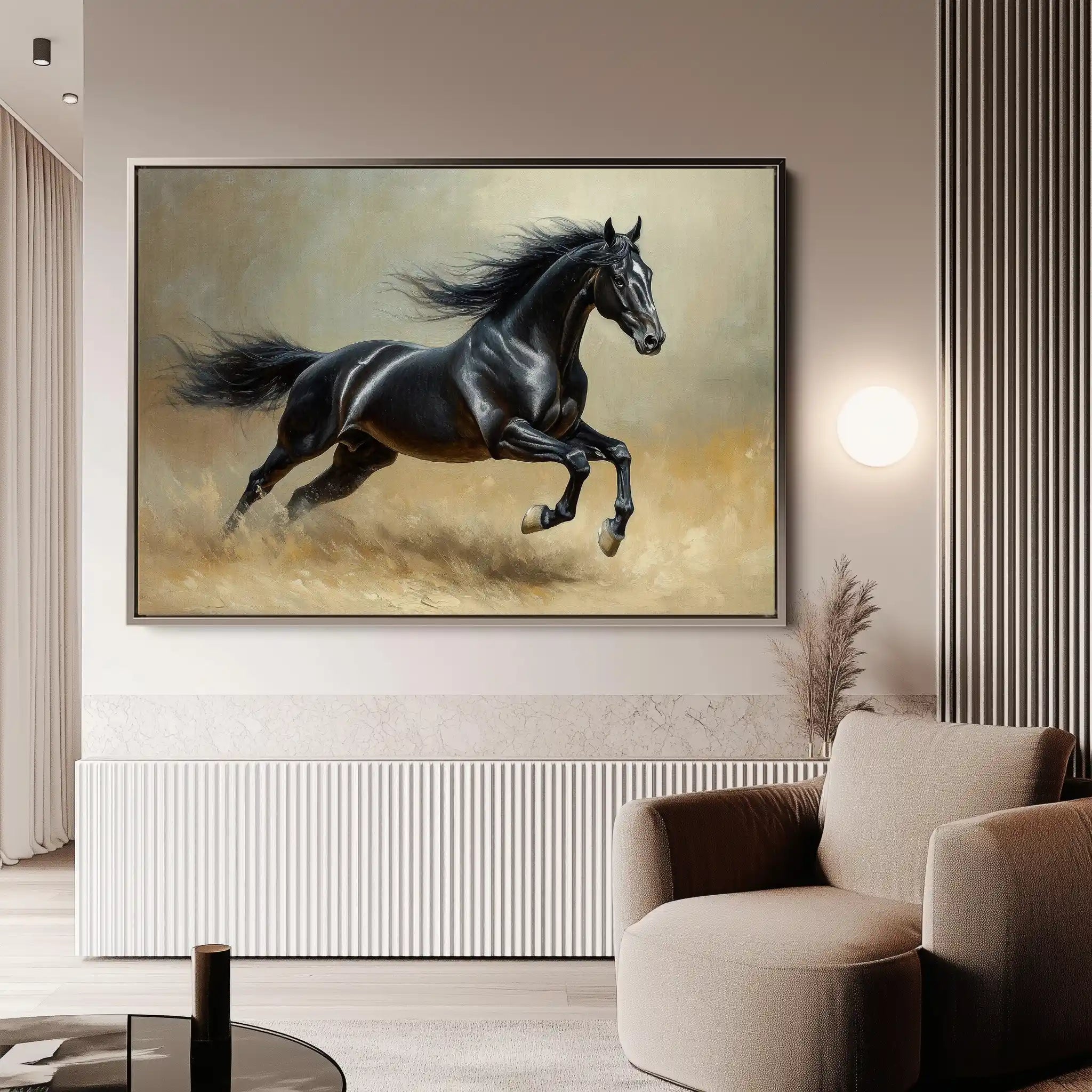 Horses 203 Canvas Art 90 x 60 cm / Stretched on hidden frame