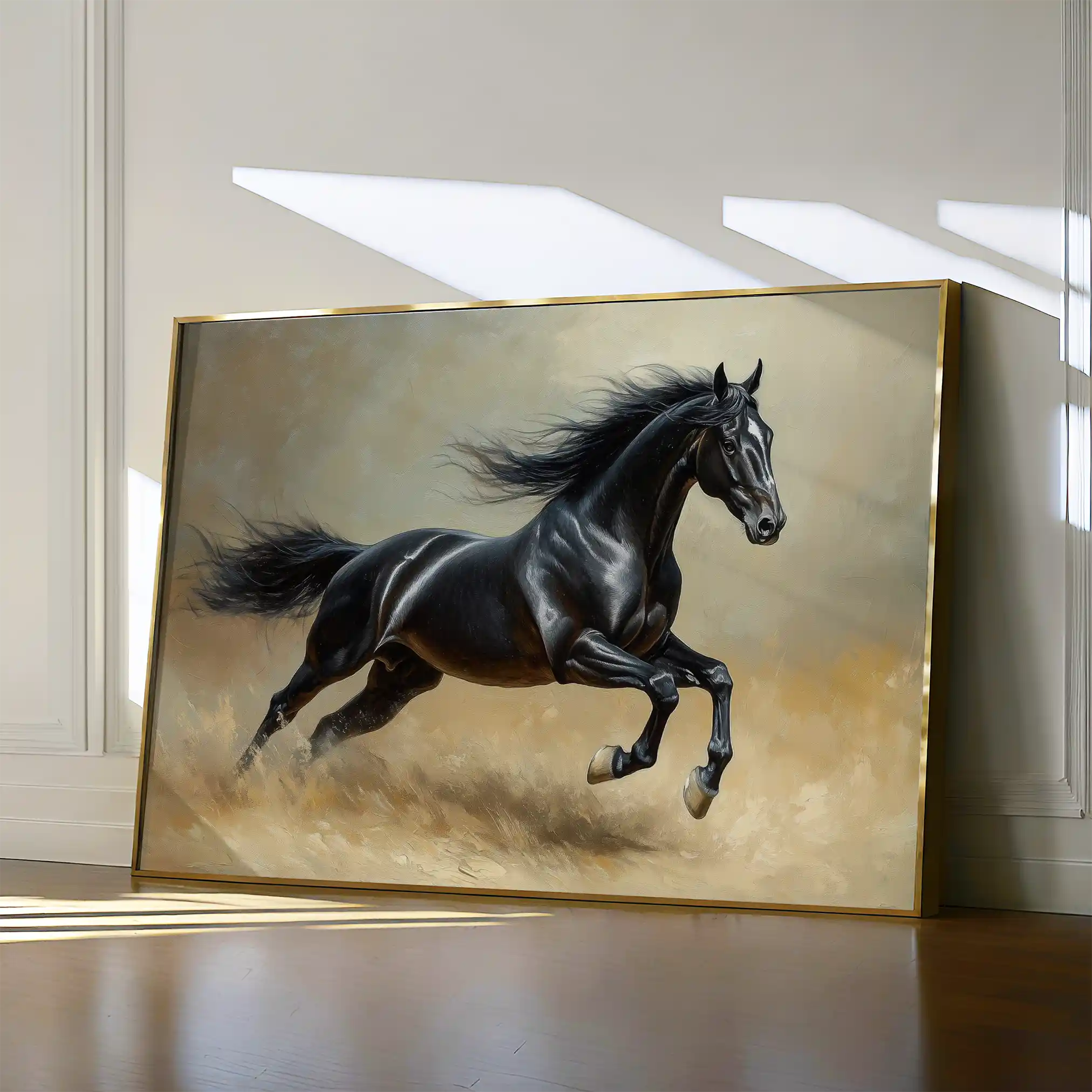 Horses 203 Canvas Art 90 x 60 cm / Stretched on hidden frame