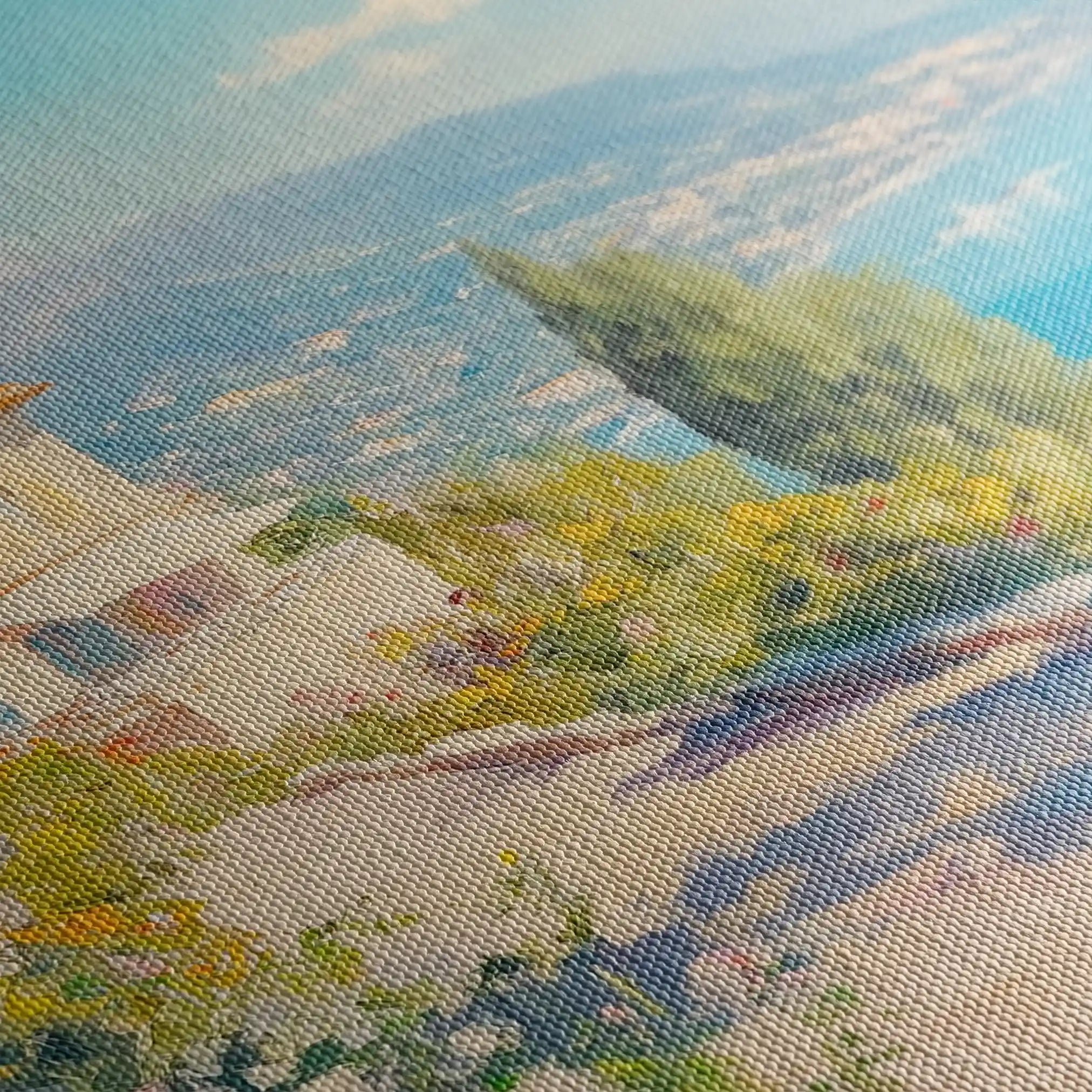 Landscape 203 Canvas Art 90 x 60 cm / Stretched on hidden frame