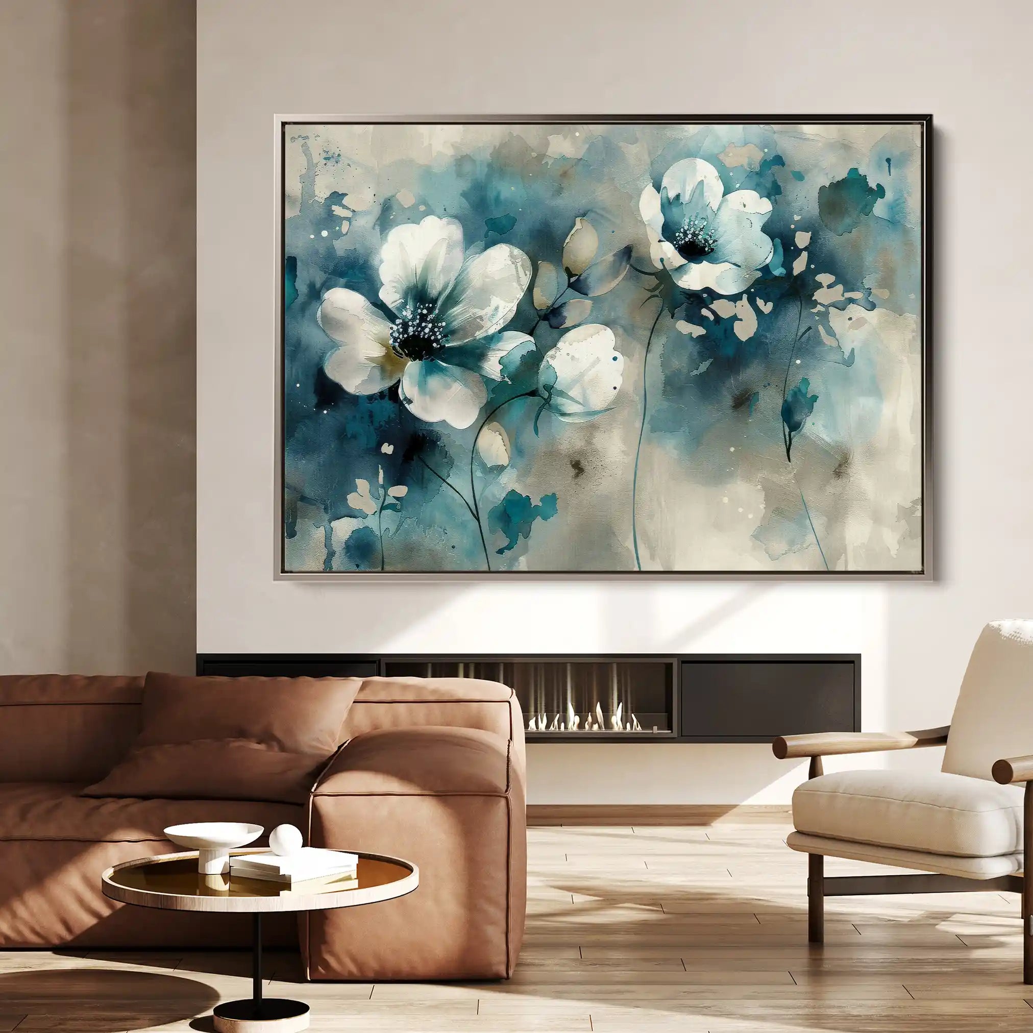 Floral Canvas Wall Art WAD204-F 90 x 60 cm / Stretched on hidden frame