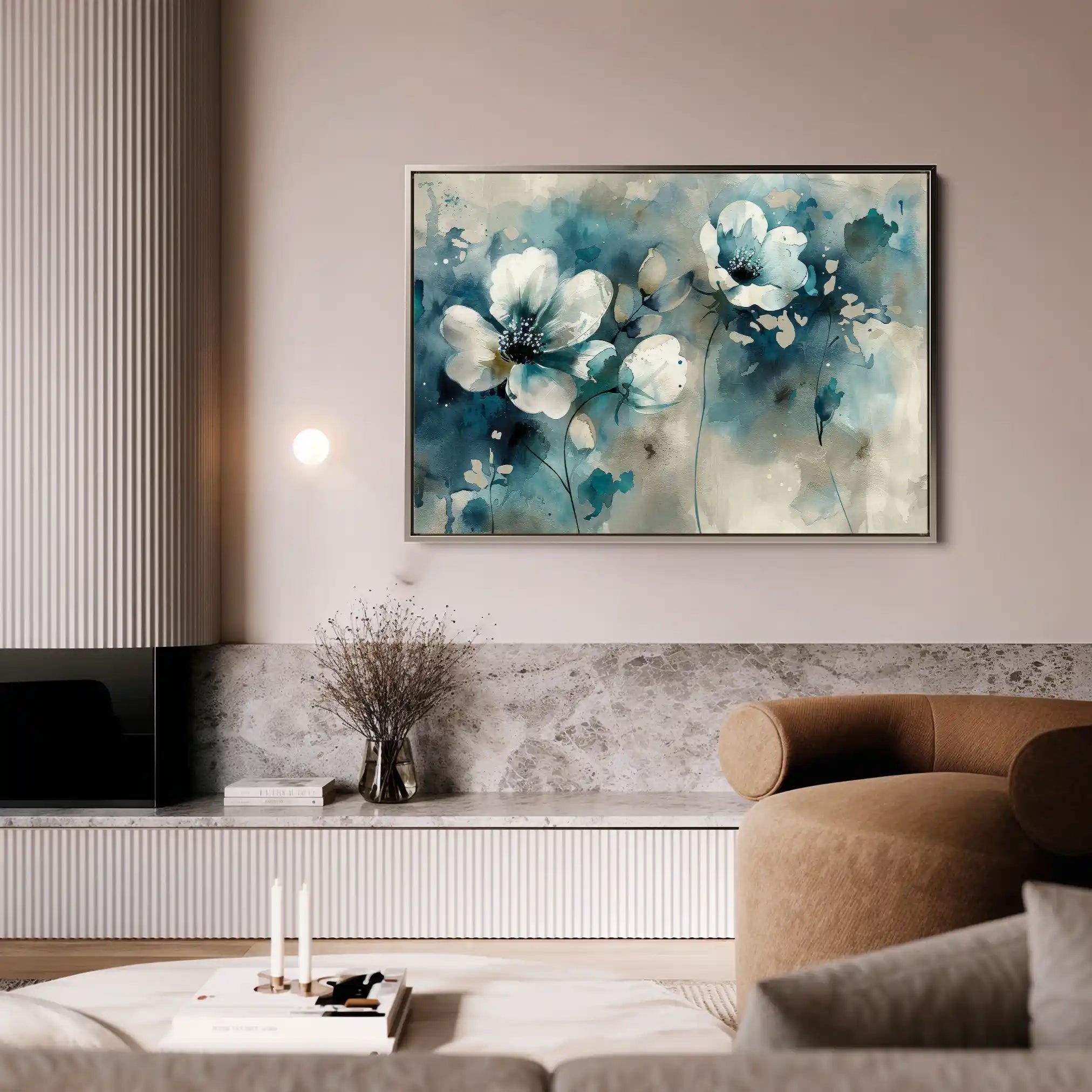 Floral Canvas Wall Art WAD204-F 90 x 60 cm / Stretched on hidden frame