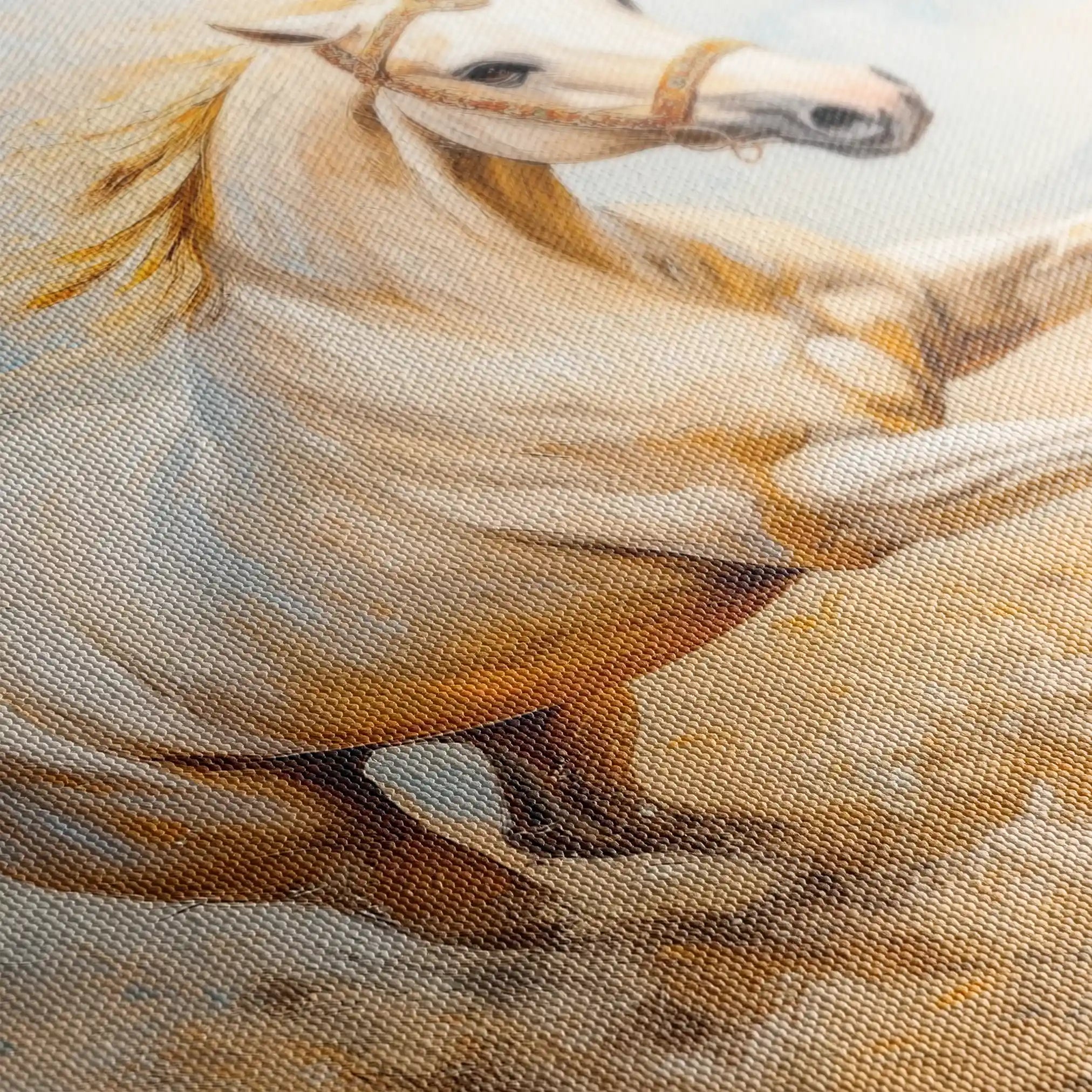 Horses 204 Canvas Art 90 x 60 cm / Stretched on hidden frame