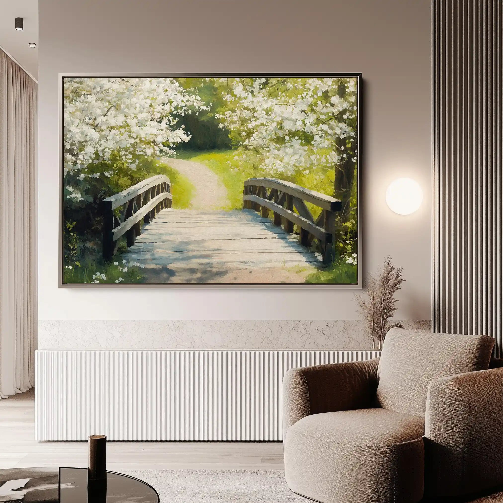 Landscape 204 Canvas Art 90 x 60 cm / Stretched on hidden frame