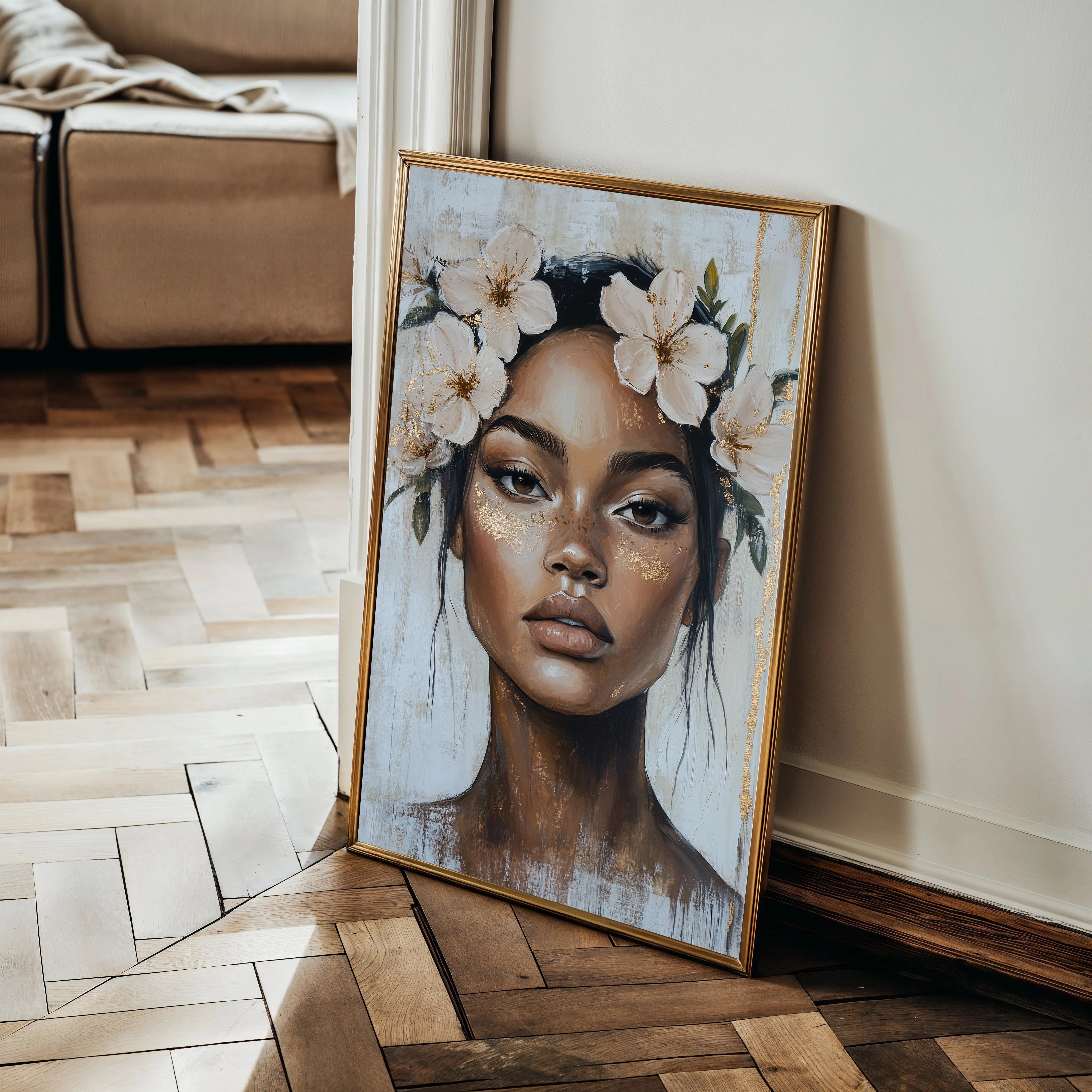 Portrait Canvas Wall Art WAD204-P 90 x 60 cm / Stretched on hidden frame