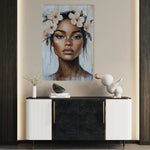 Portrait 204 Canvas Art 90 x 60 cm / Stretched on hidden frame