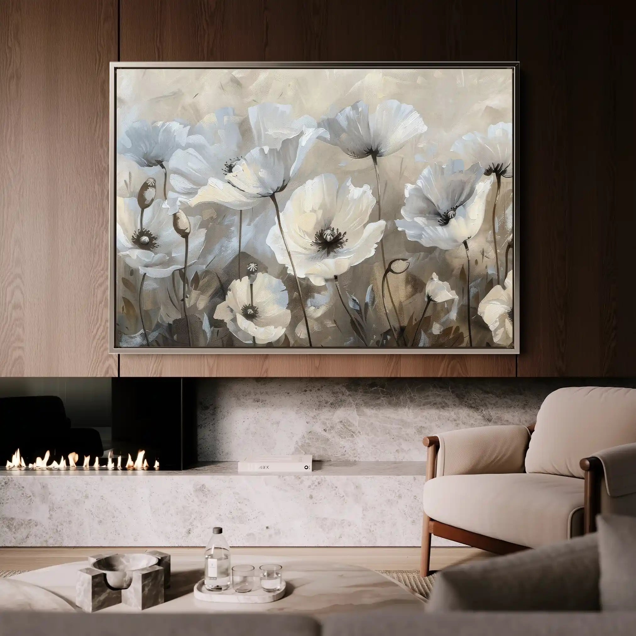 Floral Canvas Wall Art WAD205-F 90 x 60 cm / Stretched on hidden frame