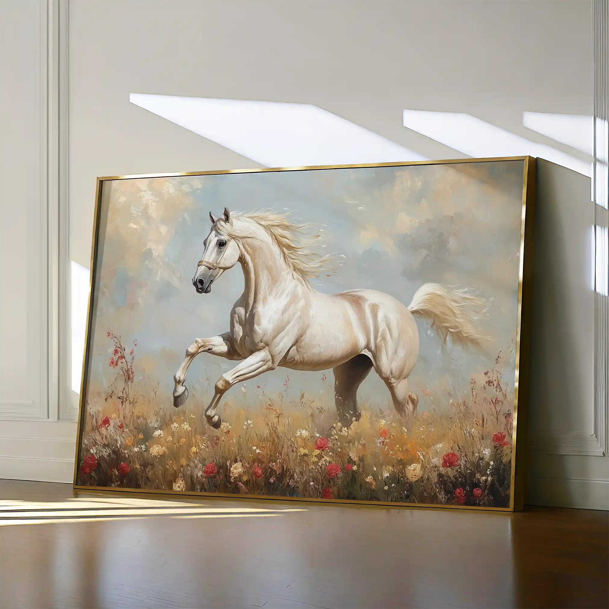 Horses 205 Canvas Art 90 x 60 cm / Stretched on hidden frame