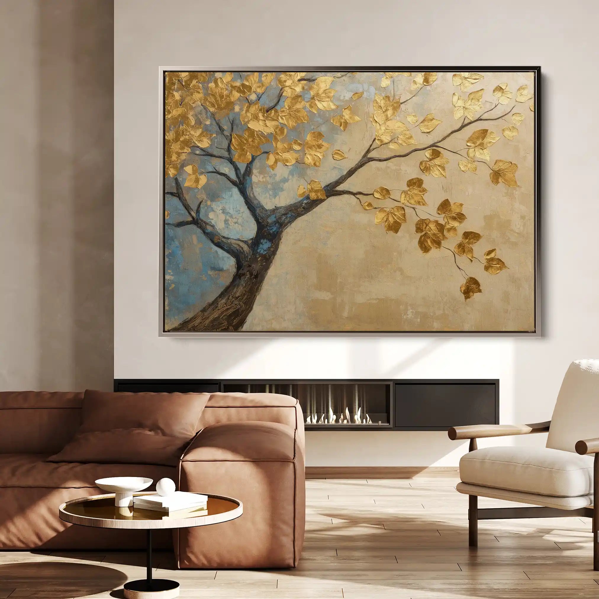 Landscape 205 Canvas Art 90 x 60 cm / Stretched on hidden frame