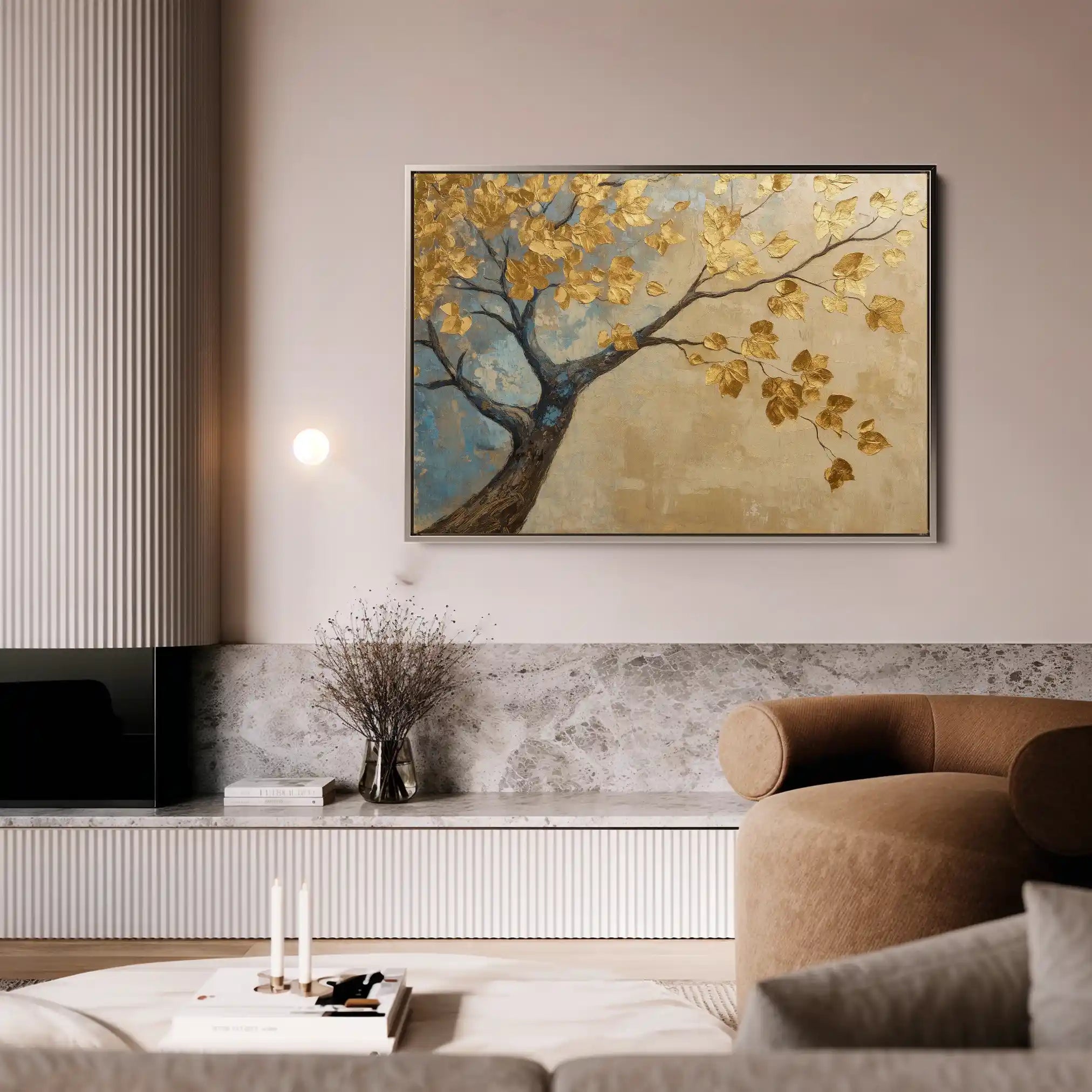 Landscape 205 Canvas Art 90 x 60 cm / Stretched on hidden frame