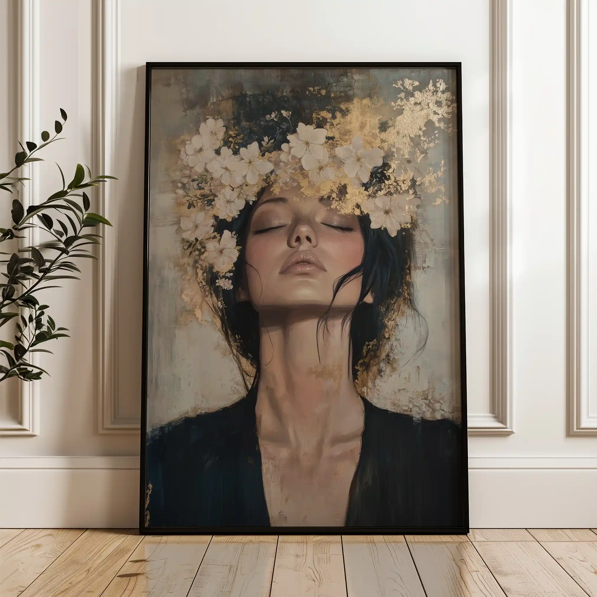 Portrait 205 Canvas Art 90 x 60 cm / Stretched on hidden frame