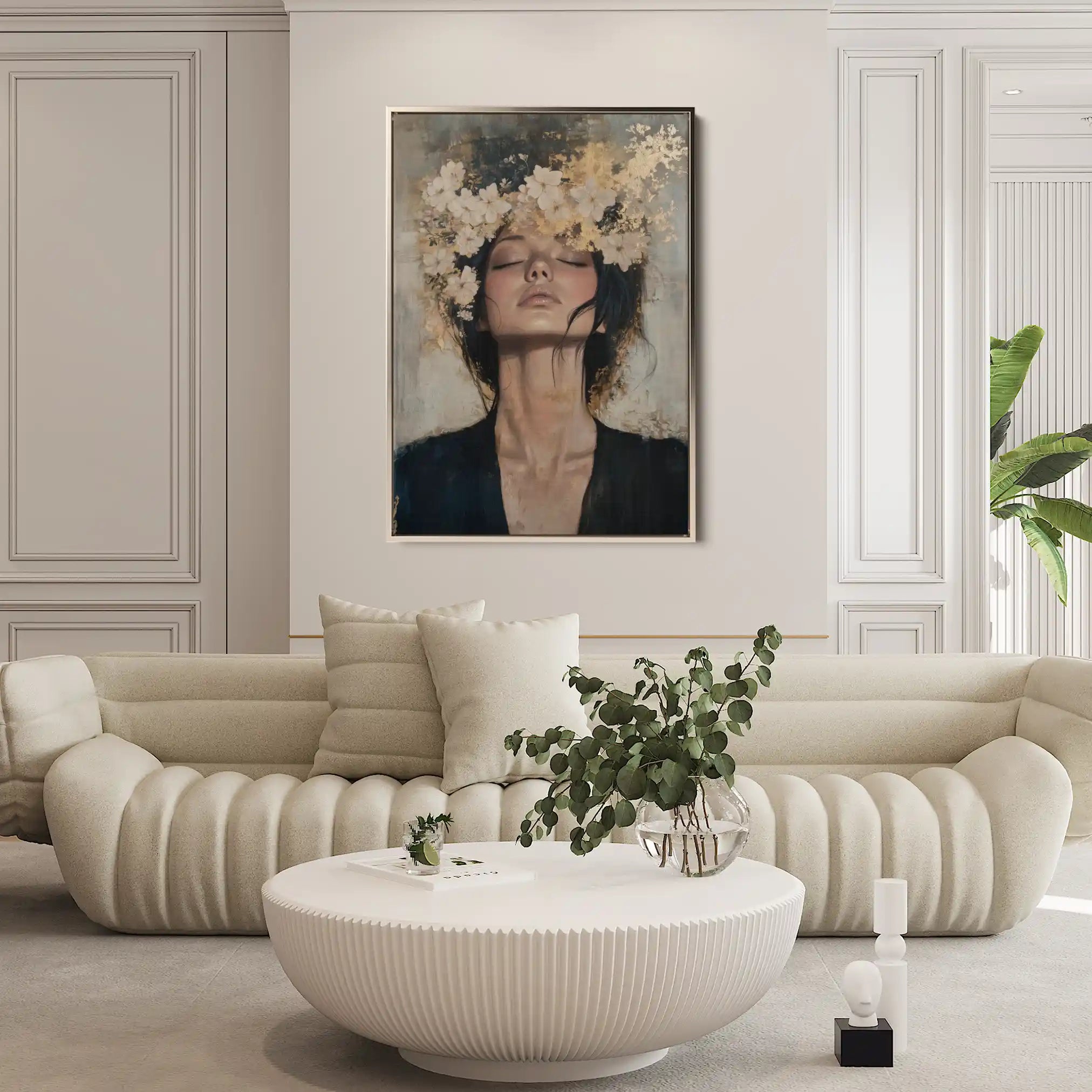 Portrait 205 Canvas Art 90 x 60 cm / Stretched on hidden frame