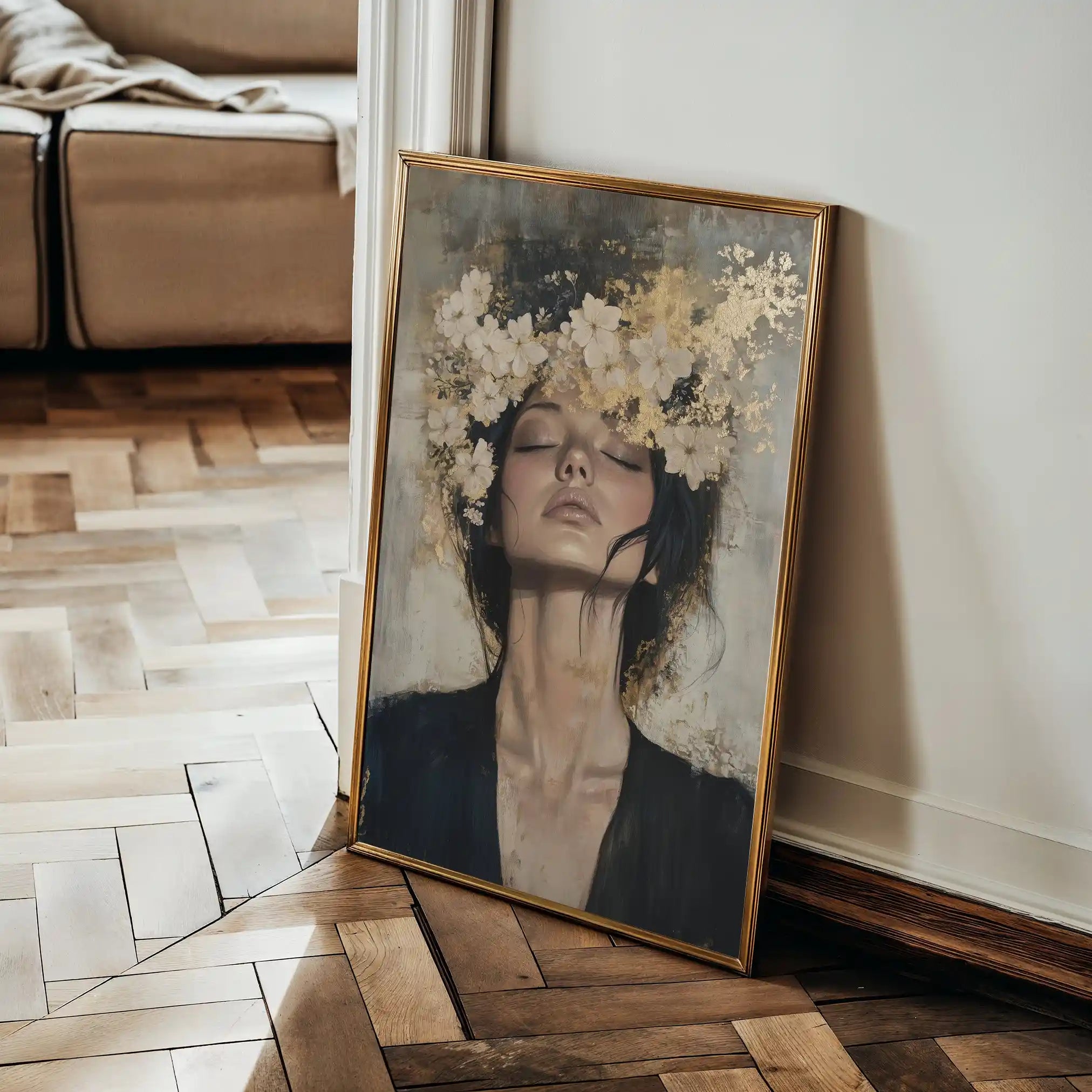 Portrait 205 Canvas Art 90 x 60 cm / Stretched on hidden frame