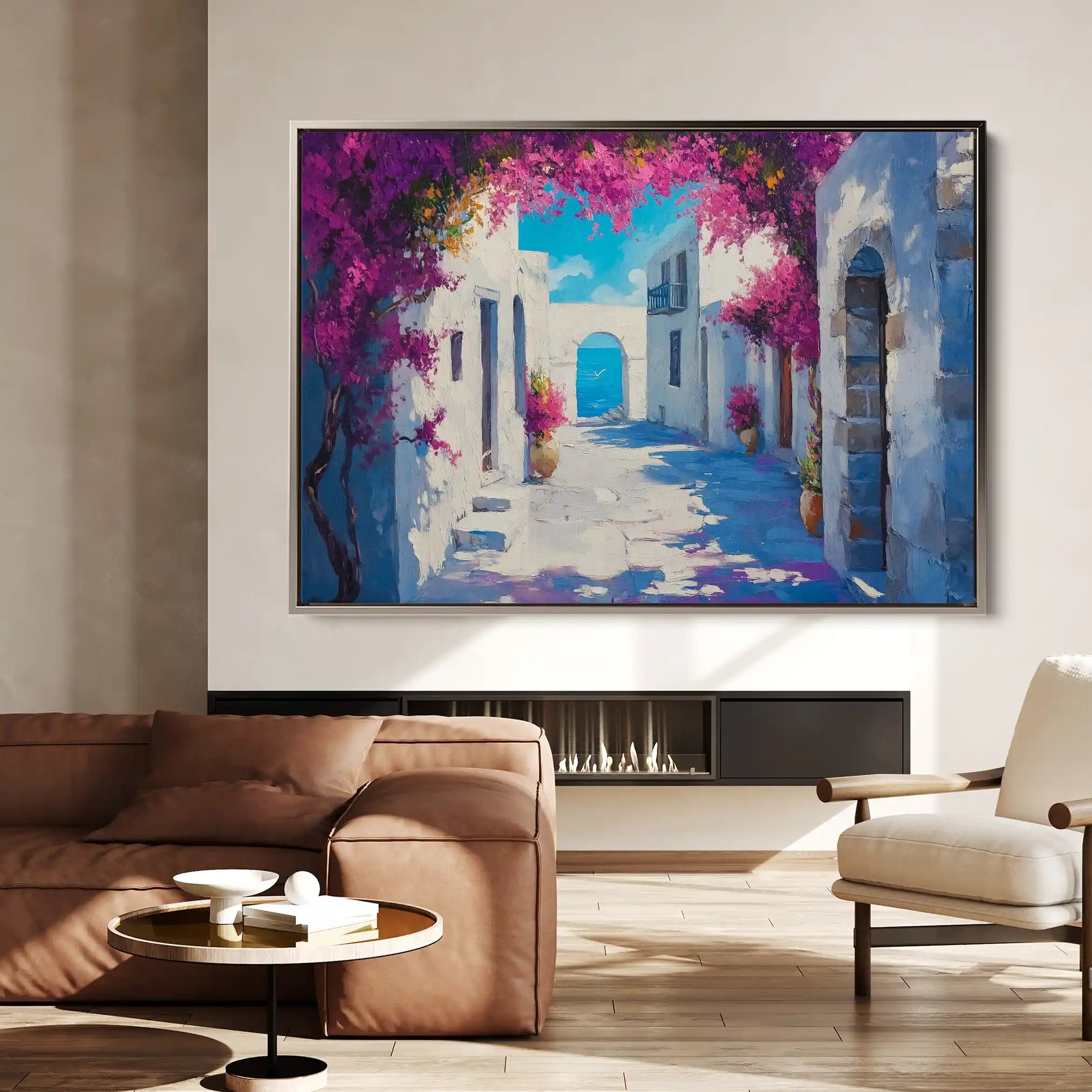 Landscape 206 Canvas Art 90 x 60 cm / Stretched on hidden frame